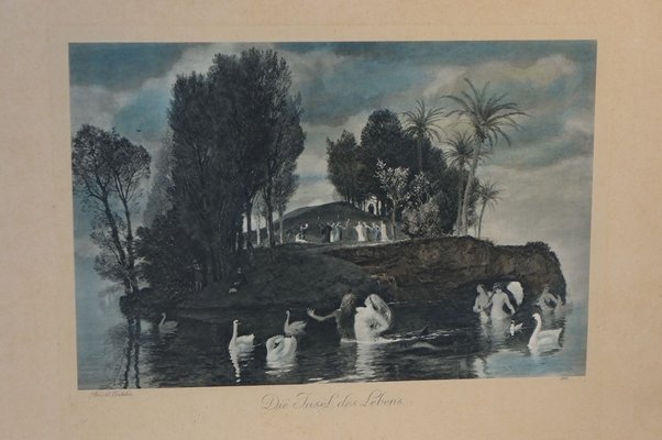 Arnold Böcklin, The Island of Life, Engraving-DKC-801337