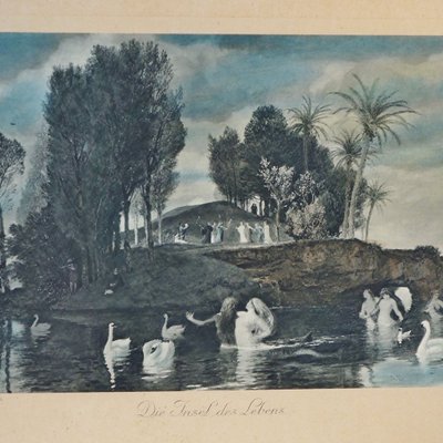 Arnold Böcklin, The Island of Life, Engraving-DKC-801337