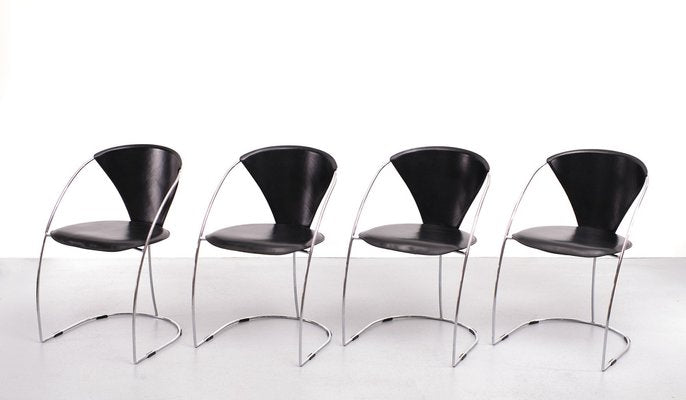 Arrben Linda Dining Chairs, Italy, 1982, Set of 4-GCG-1345384