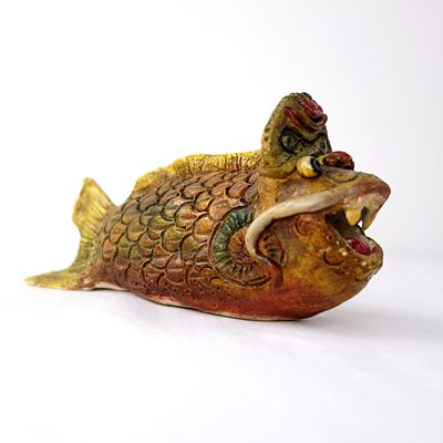 Art Ceramic Monster Fish by Tjen Tjauw-Soe, 1973-RY-694387