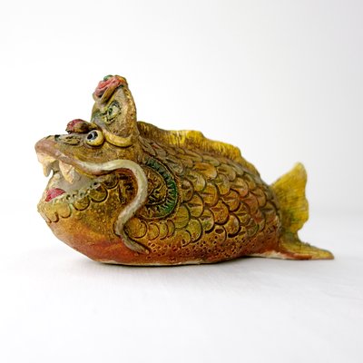 Art Ceramic Monster Fish by Tjen Tjauw-Soe, 1973-RY-694387