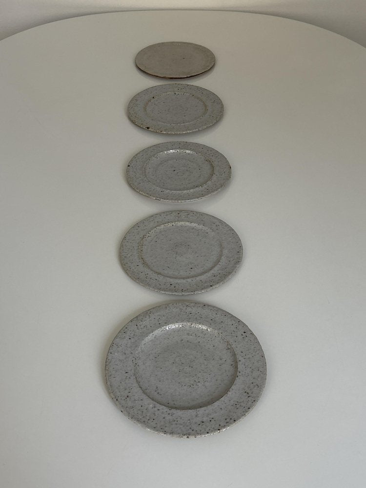 Art Ceramic Plate Set by Raija Tuumi for Arabia, 1967, Set of 5