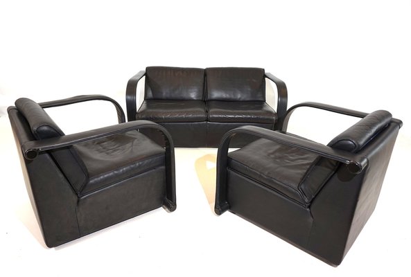 Art Collection Living Room Set, 1980s, Set of 3-HUW-1802305