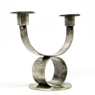 Art Deco 2-Armed Candleholder from WMf, Germany, 1930s-BKO-1419655