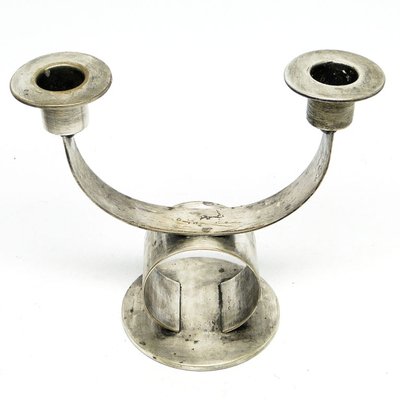 Art Deco 2-Armed Candleholder from WMf, Germany, 1930s-BKO-1419655