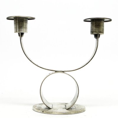 Art Deco 2-Armed Candleholder from WMf, Germany, 1930s-BKO-1419655