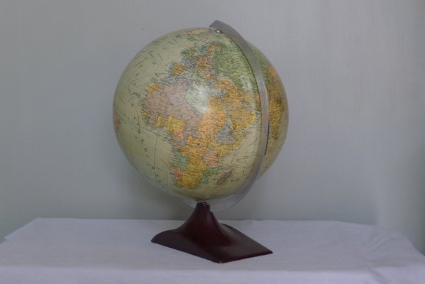 Art Deco 32 cm Political Streamline Globe on Bakelite Stand from JRO Verlag, 1950s-VRE-716658