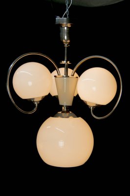 Art Deco 4-Light Chandelier, 1930s-TZ-1049751