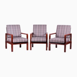 Art Deco Adjustable Armchairs, 1930s, Set of 3-WHY-1780371