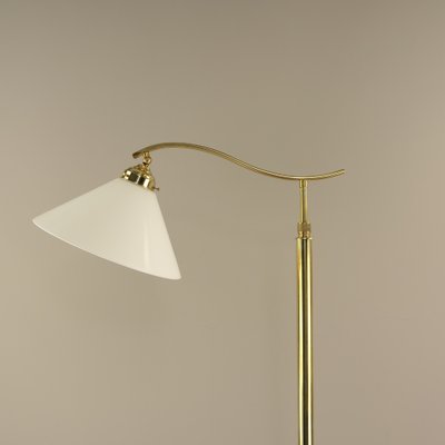 Art Deco Adjustable Brass Floor Lamp, Münich, 1930s-KDB-1811177