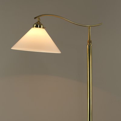 Art Deco Adjustable Brass Floor Lamp, Münich, 1930s-KDB-1811177