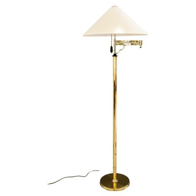 Art Deco Adjustable Swivel Floor Lamp with Fabric Shade, Vienna, 1920s-SPD-1784447