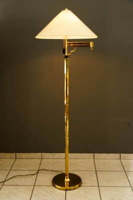 Art Deco Adjustable Swivel Floor Lamp with Fabric Shade, Vienna, 1920s-SPD-1784447