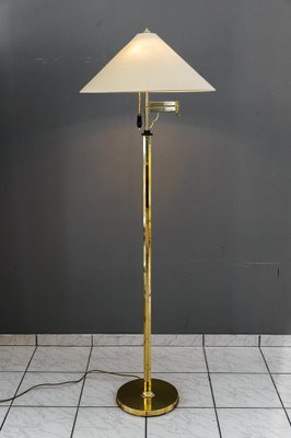 Art Deco Adjustable Swivel Floor Lamp with Fabric Shade, Vienna, 1920s-SPD-1784447