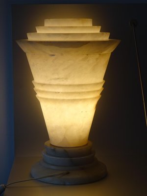 Art Deco Alabaster Lamp, 1930s-GT-1167947