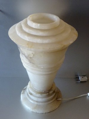 Art Deco Alabaster Lamp, 1930s-GT-1167947