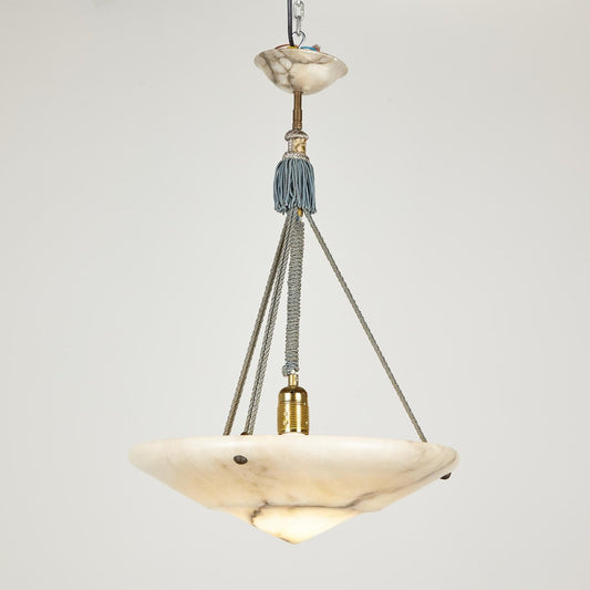 Art Deco Alabaster Pendant Lamp