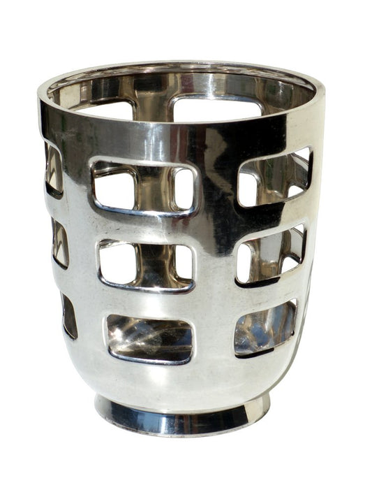 Art Deco Alpacca Silver Fruit Holder Bucket from Gio Ponti Calderoni, 1930s