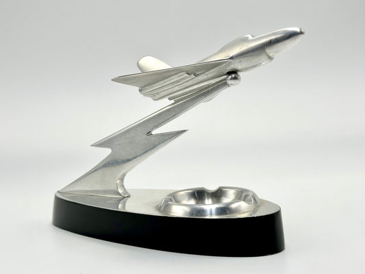 Art Deco Aluminium Desk Plane Miniature, 1930s