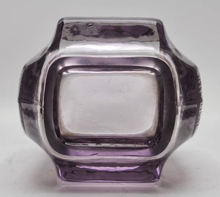 Art Deco Amethyst Vase with Engraved Geometric Design-MJY-1149001