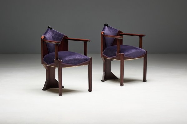 Art Deco Amsterdam School Armchair, 1930s-GW-2038168