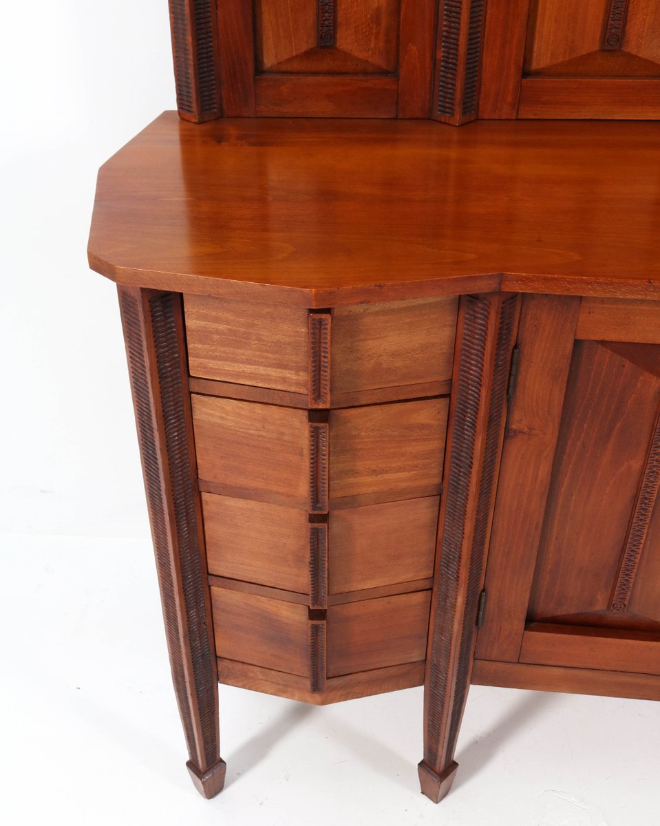 Art Deco Amsterdam School Credenza or Sideboard, 1920s