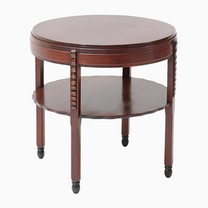 Art Deco Amsterdam School Mahogany Coffee Table by Fa. Drilling, Amsterdam, 1920s-MY-947721