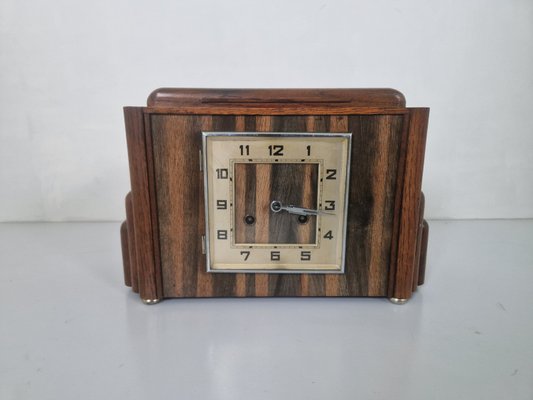 Art Deco Amsterdam School Mantel Clock, 1920s-DGW-2027947