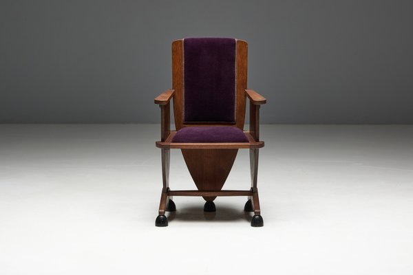 Art Deco Amsterdam School Sculptural Chair, 1930s-GW-2038175