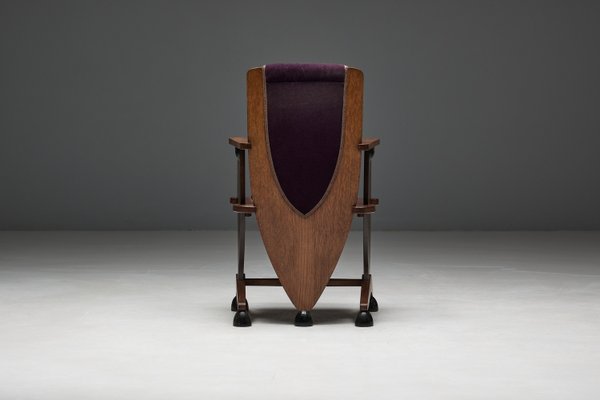 Art Deco Amsterdam School Sculptural Chair, 1930s-GW-2038175