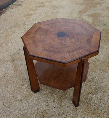 Art Deco Amsterdamse School Oak Coffee or Side Table, Netherlands, 1920s-EA-1445088