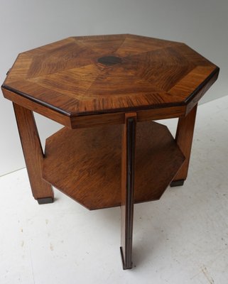 Art Deco Amsterdamse School Oak Coffee or Side Table, Netherlands, 1920s-EA-1445088