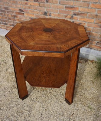 Art Deco Amsterdamse School Oak Coffee or Side Table, Netherlands, 1920s-EA-1445088