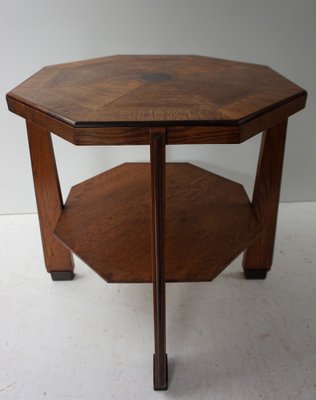 Art Deco Amsterdamse School Oak Coffee or Side Table, Netherlands, 1920s-EA-1445088