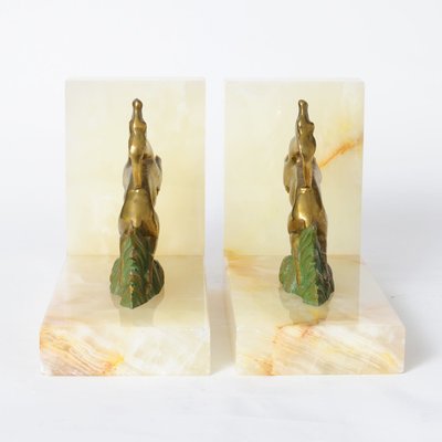 Art Deco Antelope Bookends, 1930s, Set of 2-IXK-686321