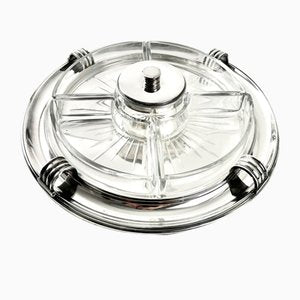 Art Deco Appetizer Tray by Luc Lanel from Christofle, 1920s-KKG-1706314