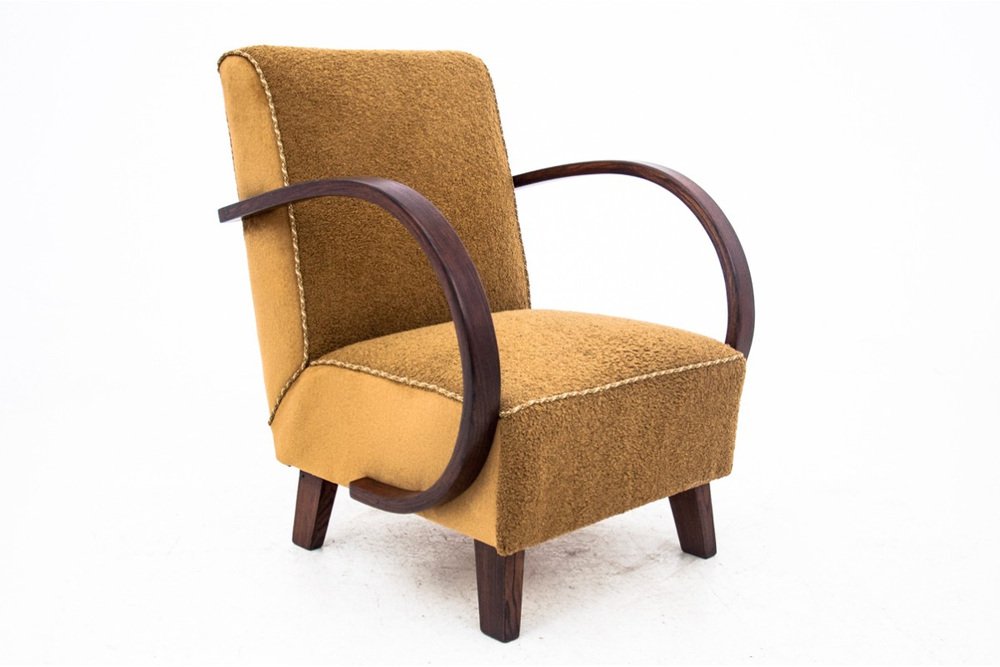 Art Deco Armchair by J. Halabala, Czech Republic, 1930s