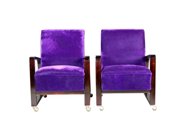 Art Deco Armchairs, 1921, Set of 2-YZB-2035621