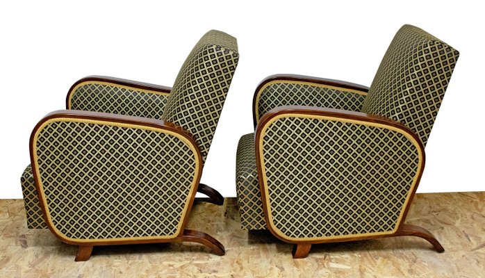 Art Deco Armchairs, 1927, Set of 2-YZB-2035605