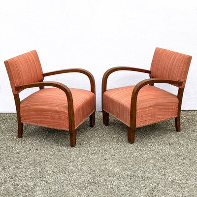 Art Deco Armchairs, 1940s, Set of 2-BEW-1444652