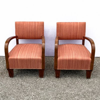 Art Deco Armchairs, 1940s, Set of 2-BEW-1444652