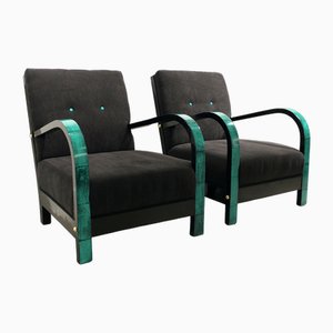 Art Deco Armchairs, 1940s, Set of 2-WIM-1784095