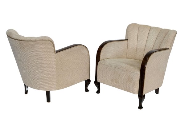 Art Deco Armchairs, 1990s, Set of 2-CXC-1756476