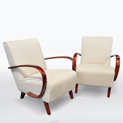 Art Deco Armchairs attributed to Jindřich Halabala for Up Závody, 1940s, Set of 2-XSL-2027670