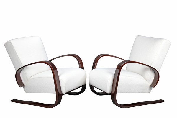 Art Deco Armchairs attributed to Miroslav Navratil, 1930, Set of 2-YZB-1822624