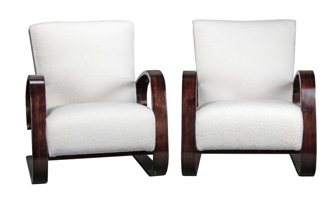 Art Deco Armchairs attributed to Miroslav Navratil, 1930, Set of 2-YZB-1822624