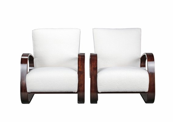 Art Deco Armchairs attributed to Miroslav Navratil, 1930, Set of 2-YZB-1822624