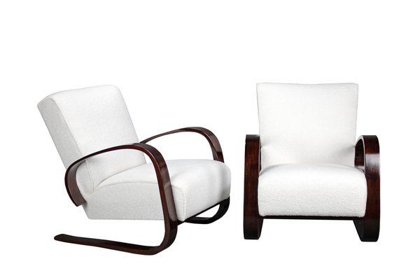 Art Deco Armchairs attributed to Miroslav Navratil, 1930, Set of 2-YZB-1822624