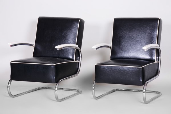 Art Deco Armchairs attributed to Mücke Melder, 1930s, Set of 2-WHY-1767438