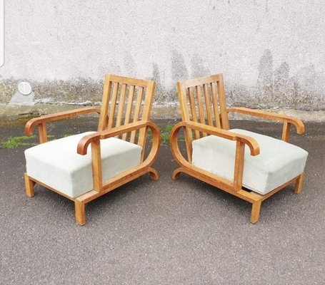 Art Deco Armchairs, Austria, 1930s, Set of 2-PUG-925727